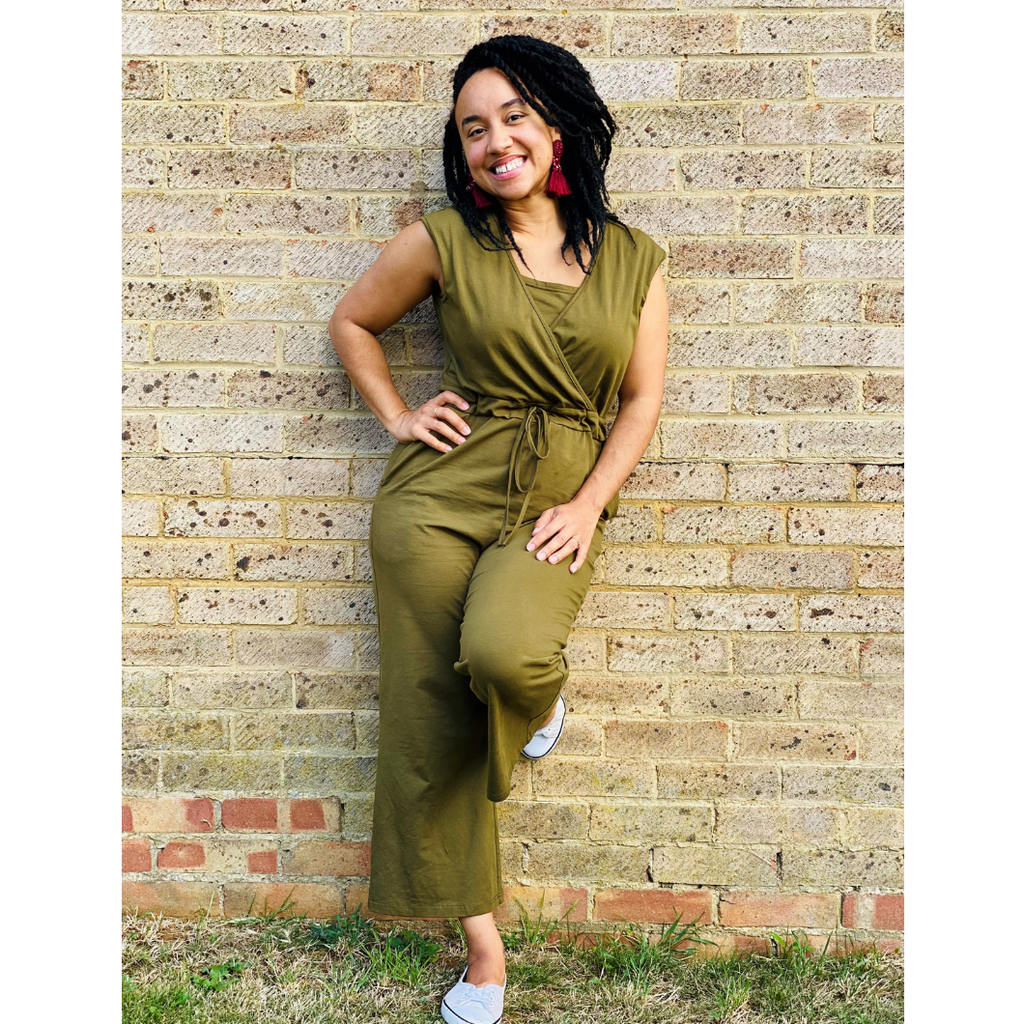 Khaki Green Petite Jumpsuit UK | by Short Girls Club the Petite Clothing Brand UK